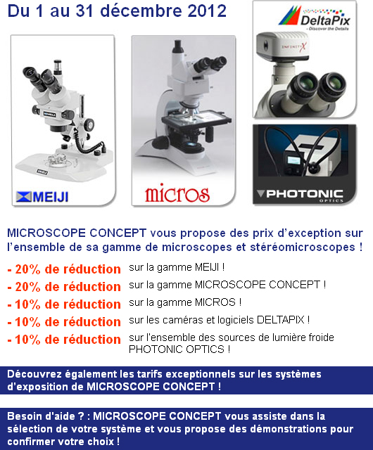 PROMOTIONS MICROSCOPES & MICROSCOPIE