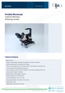 OPTO - Microscope portable mtallographique