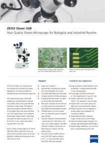 Stromicrocopes ZEISS Stemi 508