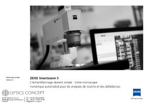 OPTICS CONCEPT - ZEISS SMARTZOOM 5