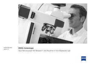 Axio Scope Microscope ZEISS - Microscope Concept