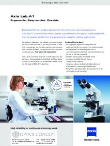ZEISS AxioLab 5 Microscope de Biologie