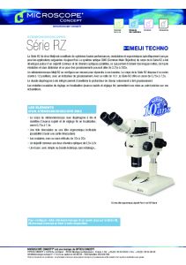 Fiche technique MEIJI Srie RZ - Optics Concept