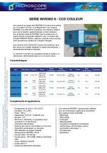 DeltaPix Srie INVENIO II CCD Couleur