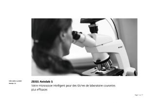 Microscope ZEISS Axiolab 5 - Optics Concept