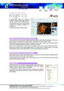 Logiciel DeltaPix Insight 3.0 - Optics Concept