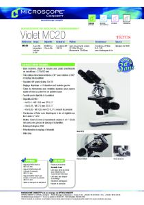 Brochure MICROS VIOLET MC20