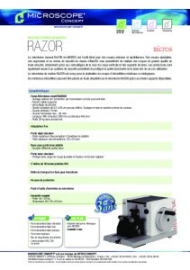 Brochure Microtome MICROS RAZOR