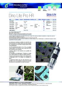 Dino Lite Pro HR - Tarifs et caractristiques