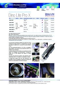 Dino Lite Pro X - Tarifs et caractristiques