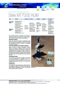 Microscope MEIJI Srie MT7000 NUM - Optics Concept