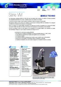 Microscope Numérique MEIJI Série VM - Optics Concept