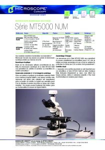 Microscope de biologie MEIJI Srie MT5000 NUM - Optics Concept