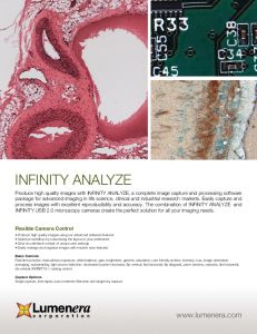 LUMENERA INFINITY ANALYZE