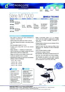 Fiche technique MEIJI MT7000