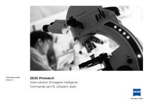 Microscope ZEISS Primotech - Optics Concept