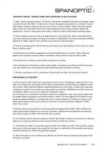 Conditions Gnrales de Vente