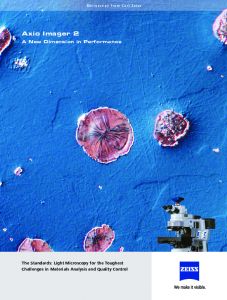 Microscope ZEISS Axio Imager 2 - Optics Concept