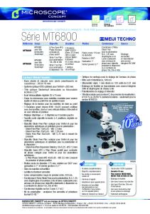 MEIJI MT6800 - Optics Concept