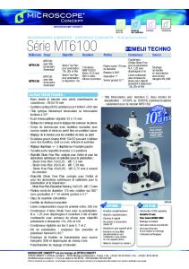MEIJI MT6100 - Optics Concept