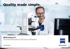 Microscope Axiovert 5 Zeiss - Optics Concept