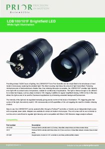OPTICS-CONCEPT_PRIOR_LDB100/101F BRIGHTFIELD LED