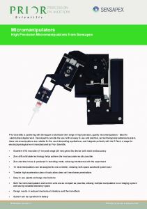 OPTICS-CONCEPT_PRIOR_Micromanipulators