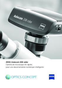 Camra Zeiss Axiocam 208 Color - Optics Concept