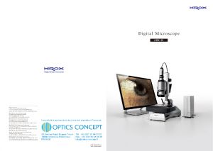 Microscope numrique HRX-01 Brochure