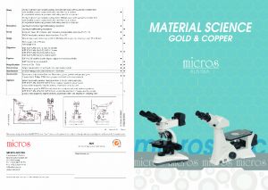 Gold MCXI700 MICROS - Microscope mtallographique