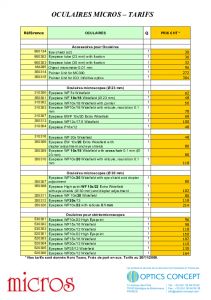 Oculaires pour Microscopes MICROS