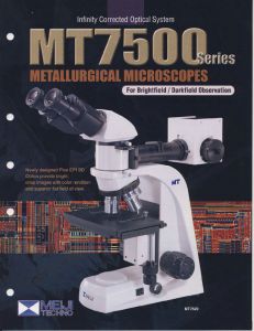 MEIJI MT7500 - Microscope mtallurgique