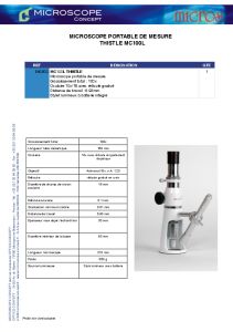 Microscope de Mesure - MICROS