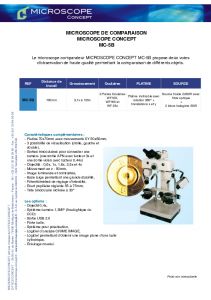 Brochure MICROSCOPE CONCEPT MC-5B