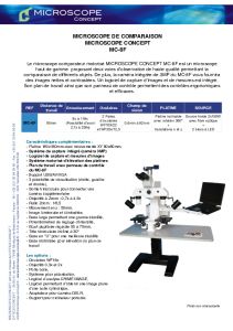 Brochure MICROSCOPE CONCEPT MC-8F