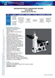 Microscope Mtallographique Invers MEIJI IM7500