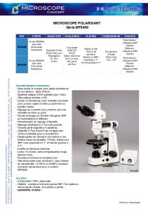 Microscope Polarisant MEIJI Srie MT9400