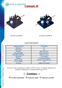 Documentation techniques du Cassiope 45