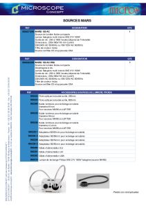 Sources de lumire froide - Microscope-Concept