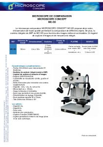 Brochure MICROSCOPE CONCEPT MC-5D