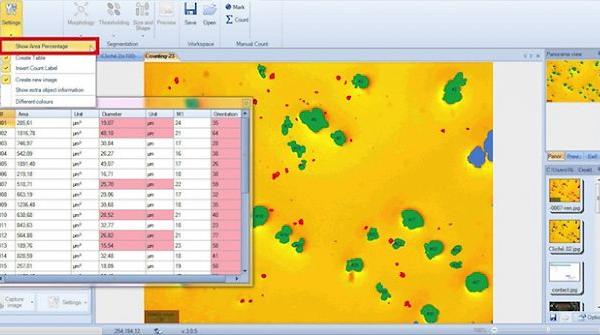 Logiciel de Microscopie Analyse et Traitement d'Images