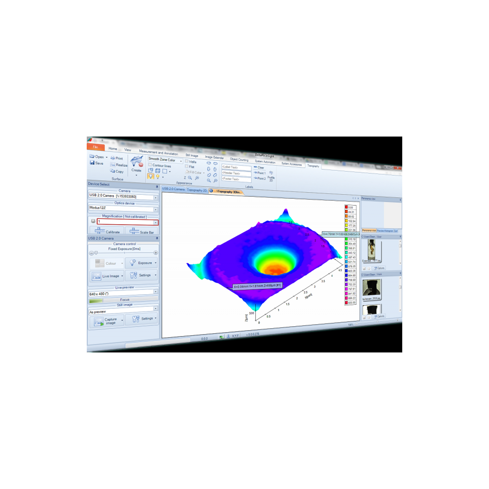 Logiciel de microscopie DELTAPIX